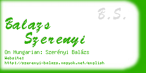 balazs szerenyi business card