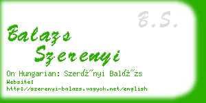 balazs szerenyi business card